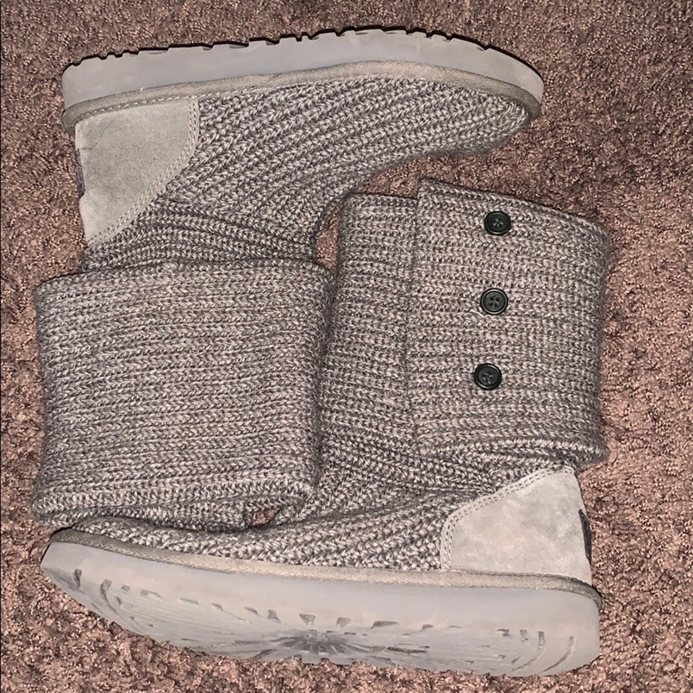 Gray Sweater Ugg Boots